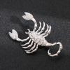Nueva Moda Broche de Pez Tropical Incrustado de Diamantes Esmalte Lindo Pez Corsage Abrigo Glaseado de Goteo Pin de Cuello Langosta Accesorios Mujer