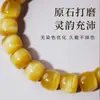 Pulseira de Olho de Tigre Natural Corte Reto Estilo Antigo Fio Único Pulseira Cristal Brasileiro Atração de Riqueza Sorte Contas Giratórias DIY Contas Soltas Acessórios