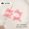 Laço de Acrílico com Contas DIY Feito à Mão Contas Soltas Material Artesanal Acessórios Versátil Colorido Rosa Verde Corrente para Celular