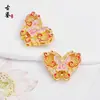 Mariposa Esmaltada Cloisonné con Patrón de Nube, Colgante de Goteo de Aceite, Accesorios para Joyería DIY Chapados en Oro, Accesorios para Collares Hanfu