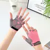Guantes Infantiles de Medio Dedo para Ciclismo, Deportes en Bicicleta, Montañismo para Adultos, Patinaje sobre Ruedas, Bicicleta de Equilibrio Antideslizante de Cinco Dedos, Ciclismo para Mujeres, Versión Coreana