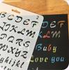 24 Plantillas Educativas para Pintar Fácilmente, Tableros de Dibujo Huecos para Informes Manuscritos, Plantillas de Álbum DIY para Planificadores Creativos