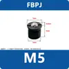 Parafuso de Posicionamento com Mola Tipo Flange de Pistão de Cabeça Esférica Fbpj Contas M5M6M8M10M12M16 em Estoque