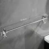 Toallero de acero inoxidable de una barra para baño, instalación sin taladro, barra para toallas de baño, almacenamiento y colgador de toallas para baño
