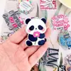 Patch de Acrílico com Animação de Desenho Personalizado Exclusivo Patch de Letra de Animal Princesa Chaveiro Shaker Emblema