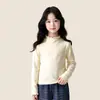 Tutu Elefante Roupa Infantil Camada Base para Meninas 2026 Outono/Inverno Novo Estilo Infantil Gola Meio-Alta com Babados Roupa Interna Top