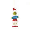 Colgante Creativo del Grinch Navideño Transfronterizo Decoración para Árbol de Navidad Colgante Acrílico Colgante para Espejo Retrovisor de Coche