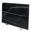 Mármol Blanco y Negro Baldosas de Piedra Natural Venta al por Mayor Piso para Toda la Casa Mesa de Isla Mesa de Comedor Mesa de Té Diseño Procesamiento Personalizado