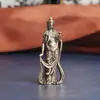 Tendencia Retro de Latón a Estatua de Bodhisattva Adornos de Escritorio Estatua de Guanyin de Pie Adornos de Culto Religioso Pequeña Vajilla de Bronce Venta al por Mayor