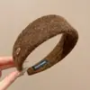 Diadema retro de corona alta para mujer, simple y elegante, diadema de ala ancha que no estrangula el cabello, accesorio para el cabello de moda estilo coreano