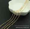 Acessórios para joias artesanais DIY cobre puro 1,3MM corrente de fecho dourado que não desbota Corrente de acessórios feitos à mão