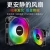 Ventoinha de Gabinete RGB Color-Changing Cross-Border Twilight 12cm para Desktop DIY Resfriamento de Gabinete