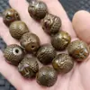 Contas de cabeça de Buda de cera de abelha artificial antiga vintage marrom acessórios de colar de pulseira contas feitas à mão