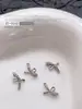 Acessórios Populares Transfronteiriços para Nail Art Laço Branco K, Fitas Versáteis Tridimensionais de Gravata Borboleta de Metal Peças para Decoração de Unhas DIY