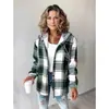 Estilo casual europeu e americano de 2025, mais vendido no AliExpress e na Amazon, casaco xadrez grande feminino, novo modelo xadrez outono e inverno