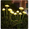 Luces Decorativas de Atmósfera Solares LED para Jardín, Patio, Balcón, Impermeables, con Forma de Luciérnaga, Hongo, Mariposa