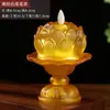 Lámpara de Loto, Luz Eterna, Vela Electrónica para el Hogar, Lámpara de Ofrenda a Buda, Lámpara de Altar de Cristal para Ofrenda a Buda, Recargable