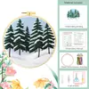Kit de Materiais para Bordado em Cedro, Estilo Nórdico, Decoração de Sala de Estar Ins, Arte de Parede DIY Feita à Mão, Atacado do Fabricante
