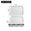 Bandeja de Melamina, Taza de Agua Espesa Bandeja de Té, Bandeja Rectangular de Plástico para Servir, Bandeja de Comida para el Hogar Guardería, Bandeja para Pan, Vajilla