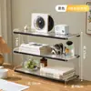 Prateleira de Armazenamento para Mesa, Estante de Canto de Mesa, Prateleira de Armazenamento para Estação de Trabalho, Mesa de Trabalho para Estudante, Estante Simples, Prateleira de Armazenamento para Dormitório