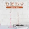Suporte de Velas de Vidro Retrô Europeu Rosa Utensílios para Velas Enfeites Decorações de Suporte de Velas para Casa e Restaurante Fornecimento de Fábrica