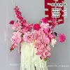 Juego de Flores Artificiales para Mesita de Noche de Boda, Arreglo para Mueble de TV de Sala de Estar de Boda, Arreglo Floral, Fábrica de Decoración Floral de Boda para Dormitorio