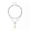 Joyería de Moda Transfronteriza Europea y Americana Moda Personalidad Ojo Maligno Cadena para Clavícula Hip Hop Ojos Exagerados Collar Multicapa
