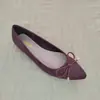 Nuevos Zapatos Planos con Lazo de Comercio Exterior para Primavera y Otoño Zapatos Elegantes Bajos de Una Sola Pieza Zapatos de Ballet Franceses de Punta Fina con Suela Suave y Suelas Gruesas