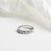 Anel Quiltado em Aço Titânio Estilo Tweed para Mulheres e Homens, Anel de Casal Quiltado, Anel Quiltado em Ouro 18K para Mulheres e Homens, Ins