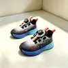 Nuevo modelo talla 28-32 doble malla populares zapatos casuales de malla para niños, zapatillas deportivas con suela suave de EVA para niños