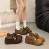 Mocasines Antideslizantes de Tacón Oculto Versátiles Moda 2026 Zapatos de Punta Fina para Mujer Hebilla de Cuero Otoño Suela Gruesa Zapatos Individuales