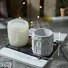 Resina Epoxi Aromaterapia Yeso Taza Jarrón Almacenamiento Molde de Silicona Templo Cemento Concreto Molde de Yeso DIY