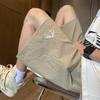 Shorts de seda gelo seersucker de secagem rápida calças masculinas de verão cinco pontos estilo americano calças largas de lazer esportivas de praia