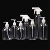 Botella de plástico transparente para desinfectante de manos de mascotas 250ml.400ml.500ml botella de dispensador. Botella rociadora desinfectante
