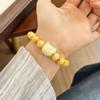 Dulce Lecheso Madera Rima Kt Gato Mejor Amigo Pulsera Nuevo Chinoiserie Dibujos Animados Gatito Gato Sentido DIY Pulsera de Regalo para Novia