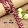 1,5 cm de largura Chanel estilo escova de dentes fita de cabelo diy acessórios para o cabelo roupas casaco decote carcela acessórios decorativos rendas