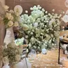 2026 Nueva Serie Blanca Accesorios de Flores para Bodas Juego de Decoración de Boda Materiales de Flores Color Claro Blanco Roto Arreglo Floral Artificial para Bodas