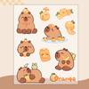 Kapibalakatong Capyfish Sticker Sticker para Cuenta de Mano Infantil Femenino Lindo DIY Sticker Sticker de Mascota Sticker para Vaso de Agua