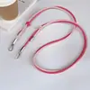 Cor Sólida Multitom Couro de Luxo Fivela de Metal Alça Transversal Ajustável Alça de Pescoço Adequado para Bolsas de Celular Cordão Feminino