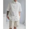 Camisa de Tela Transpirable para Hombre, Estilo Ins de Moda, Fluida, de Nicho, Alta Gama, Fresca y Elegante, Corte Holgado, Nueva Camisa de Verano Versión Coreana