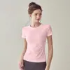 Ropa de Yoga Tops Deportivos Camiseta de Manga Media para Mujer Verano Correr Ropa de Secado Rápido Ropa de Fitness Tops Ajustados de Manga Corta para Yoga
