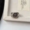 Anillo de Cruz de Marca Nueva y de Moda para Mujer, Estilo Vintage Desgastado, Diseño Único de Hip-Hop, Anillo para Dedo Índice de Diseño de Nicho para Mujer