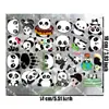 Pegatinas Decorativas de Panda Lindo de Dibujos Animados Huecas Tridimensionales Impermeables para Cepillo de Dientes y Vaso de Agua Pegatinas de Transferencia UV Etiqueta de Cristal Personalización