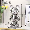 Cofrinho de Urso Violento Pintado à Mão Ornamento Decoração de Móvel de TV para Casa Moderno de Luxo Leve Fornecimento Direto da Fábrica