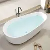 Bañera de Acrílico para Uso Doméstico, Tamaño Pequeño, Integrada, Independiente, Borde Delgado, Bañera Apilable, Venta Directa del Fabricante, Independiente para Hoteles