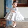 Vestido de Primer Cumpleaños Vestido de Princesa 2025 Estilo Nuevo Dama de Honor Pequeña Anfitriona Pasarela de Cumpleaños Disfraz de Actuación Falda Tutú Infantil