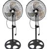 Fornecimento direto da fábrica três em um ventilador de chão de volante de metal de 18 polegadas ventilador de chão vertical com cabeça oscilante silenciosa