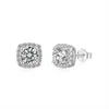 Pendientes de Plata de Ley S925 de Fábrica para Mujer, Moda Europea y Americana, Lujo Ligero, Gama Alta, Pendientes Exquisitos Incrustados con Circonita, Joyería para Orejas