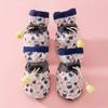 Zapatos para Mascotas con Forro de Felpa, Suelas Suaves, Antideslizantes para Perros Pequeños como Bichón, Cubrezapatos para Exteriores que No se Caen, Cubrepatas Calientes para Teddy