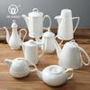 Chaleira de cerâmica Cafeteira Chaleira Fria Branca Pura Hotel Set Chaleira de Mesa Chaleira Chaleira de Chá Doméstica Personalizada